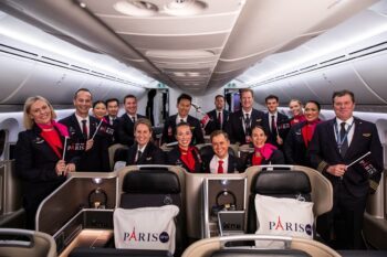 Qantas cabin crew on the first flight to Paris from Perth in 20 years - Luxury Escapes