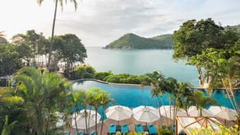 The spectacular pool at Panviman Resort Koh Phangan, just one holiday priced at less than A$999 - Luxury Escapes