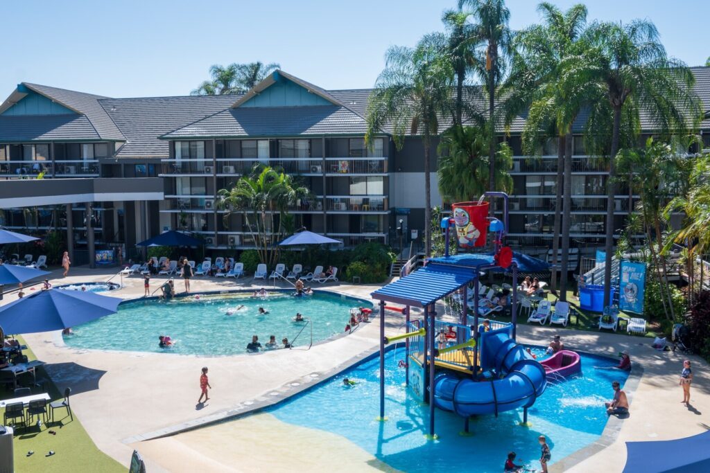 The family-friendly waterpark at Paradise Resort on the Gold Coast - Luxury Escapes