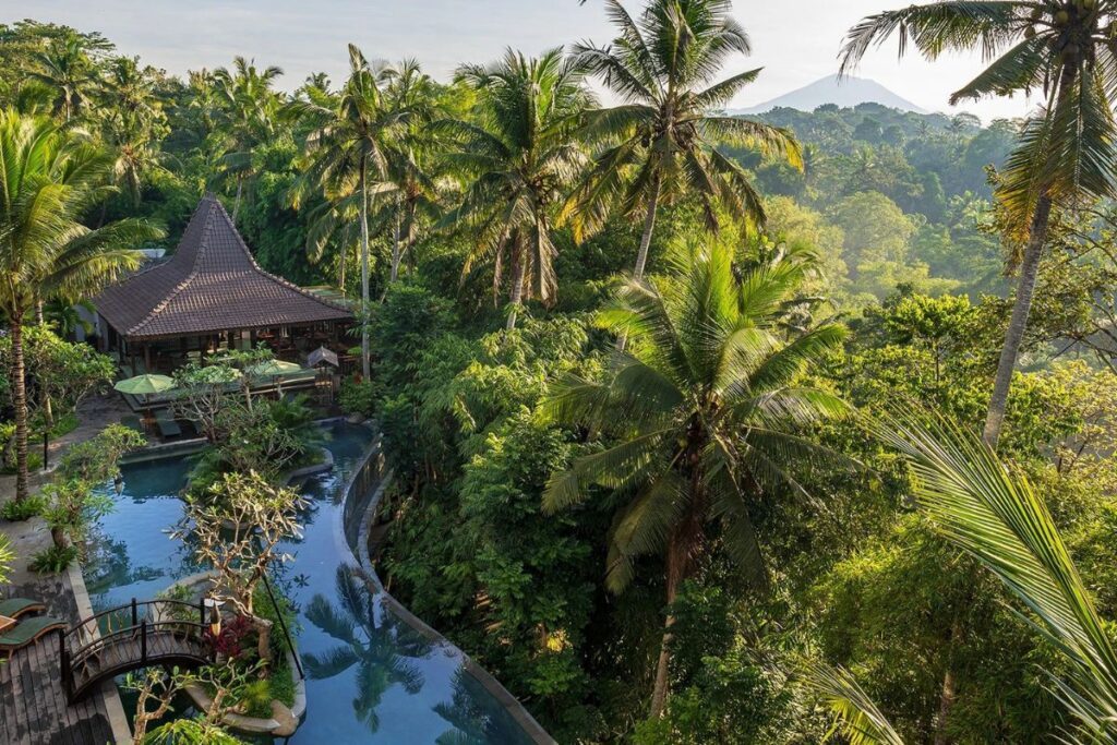 The award-winning infinity pool at Arkamara Dijiwa Ubud, one of Bali's best jungle escapes - Luxury Escapes