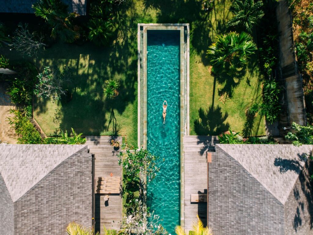 A swimming pool in Bali, one of the destinations featured in the Luxury Escapes LuxList travel awards - Luxury Escapes