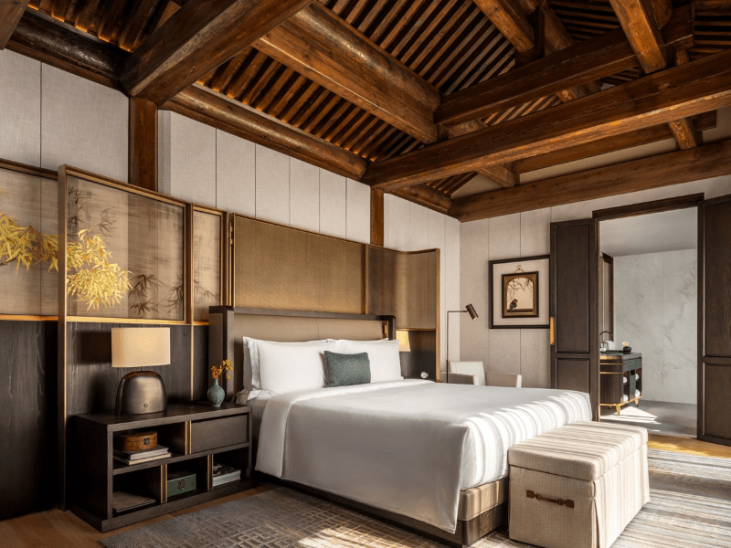 One of the suites at the new Mandarin Oriental Qianmen - Luxury Escapes
