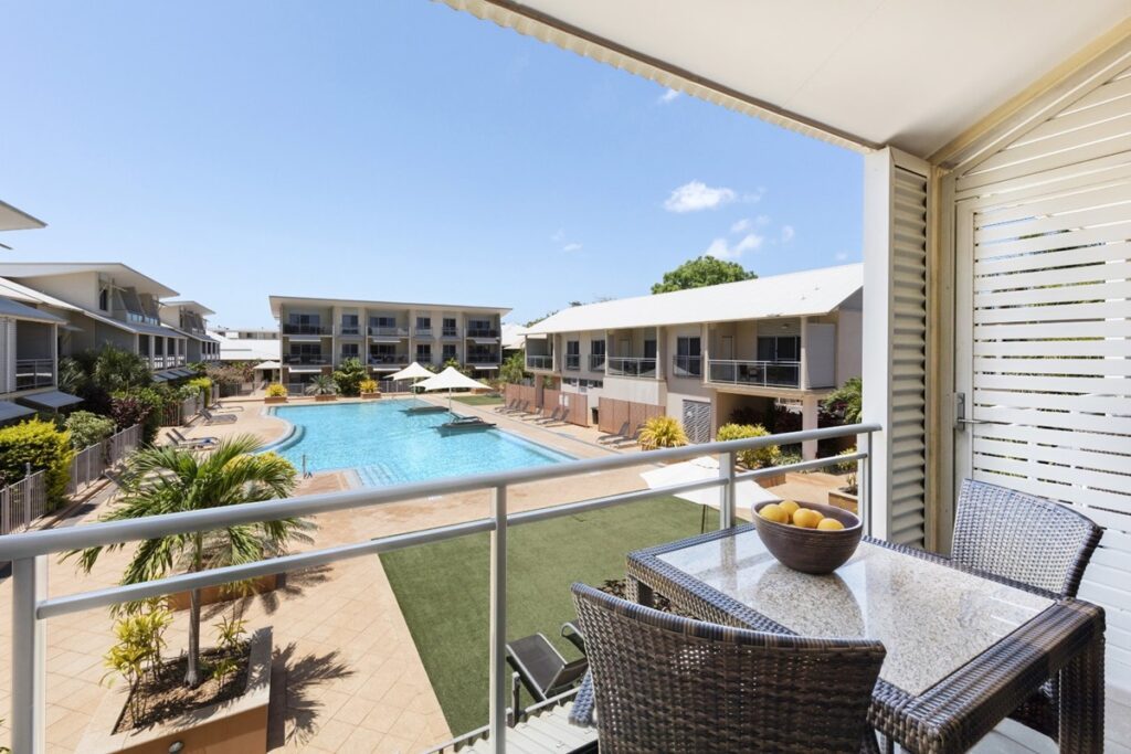 A view from a balcony at Oaks Broome Hotel - Luxury Escapes