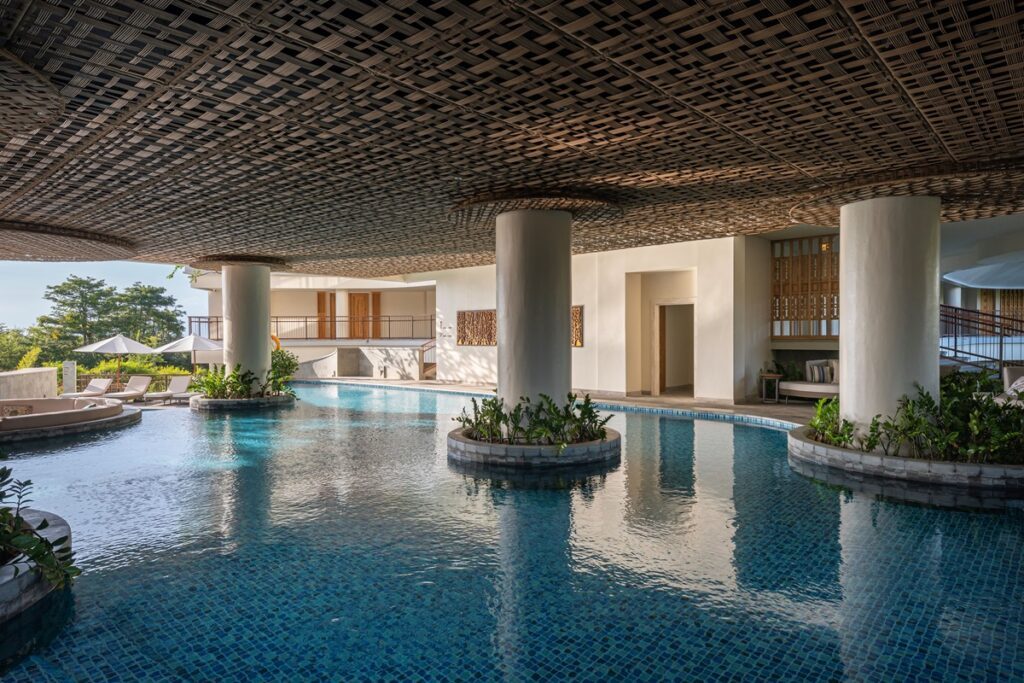 The indoor outdoor pool at AYANA Segara, a Luxury Escapes favourite.