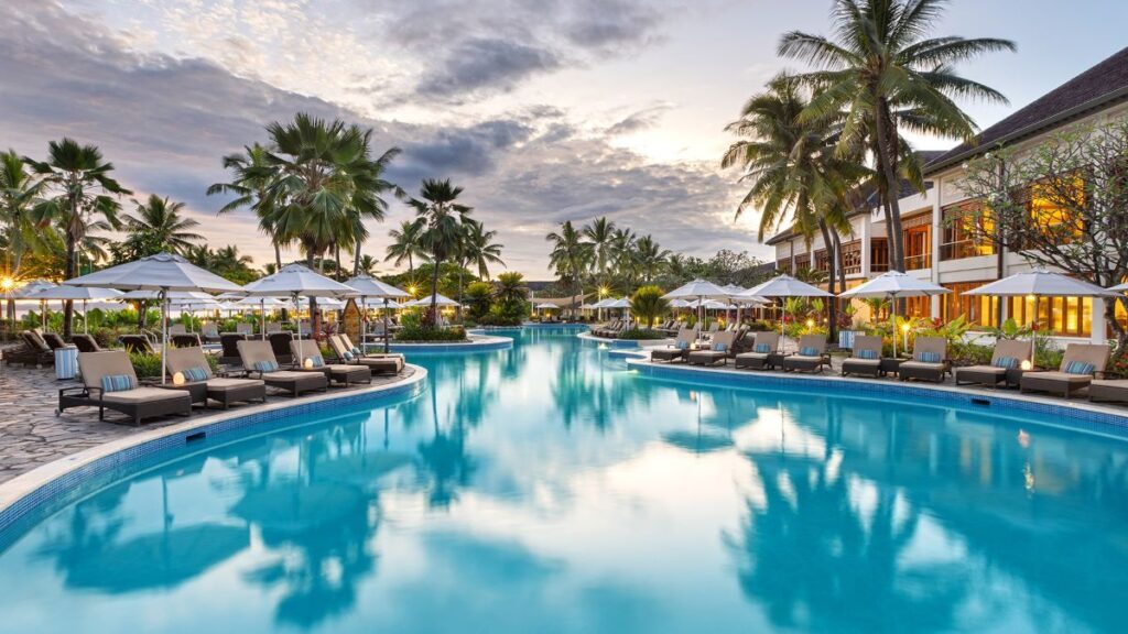 Pool at Sofitel Fiji Resort & Spa, a family-friendly resort in Fiji - Luxury Escapes 