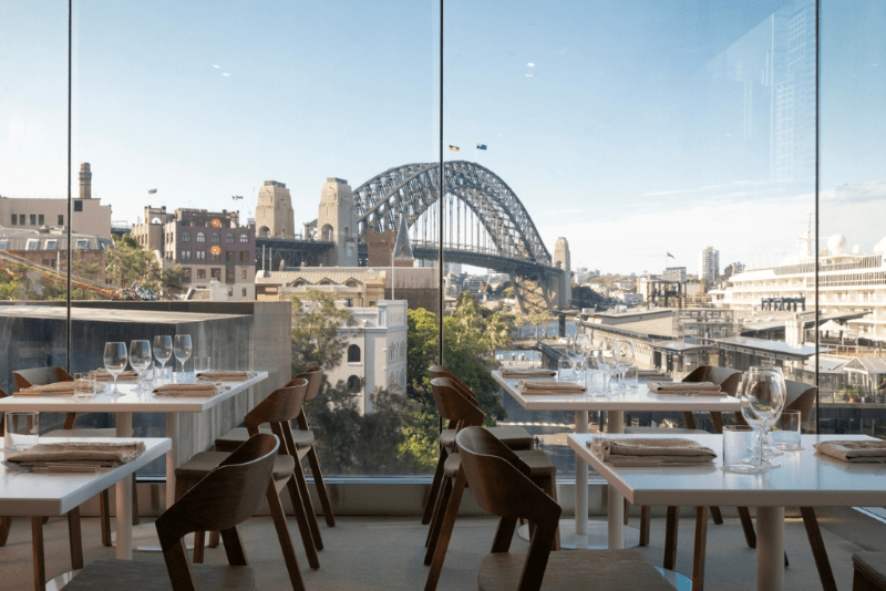 The view from the new restaurant at MCA - Luxury Escapes