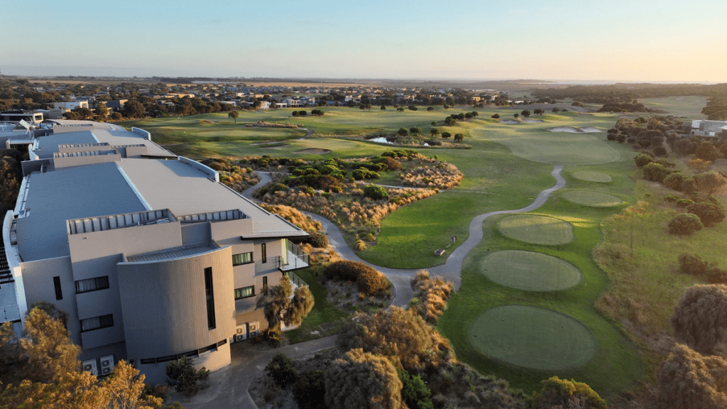 An aerial of The Sands Torquay - Luxury Escapes