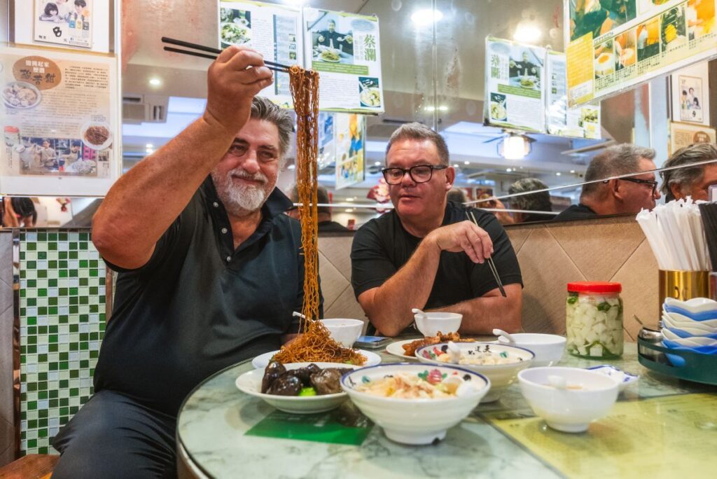 Matt Preston and Gary Mehigan enjoy delicious noodles across Taiwan and Hong Kong - Luxury Escapes