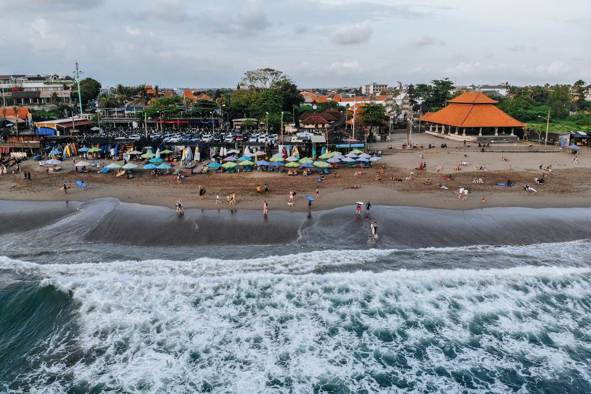 The beach at Canggu.