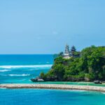 A view of the ocean in Nusa Dua.