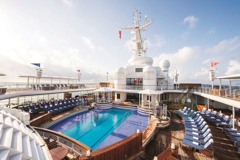 The Quiet Cove pool onboard Disney Cruise Line's Disney Wonder, a favourite holiday for adults. Dream by Luxury Escapes.