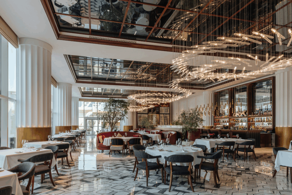 Begin your gastronomic adventure at Brasserie Boulud, where celebrity chef Daniel Boulud brings his signature French-American fare to the Middle East for the first time - Luxury Escapes