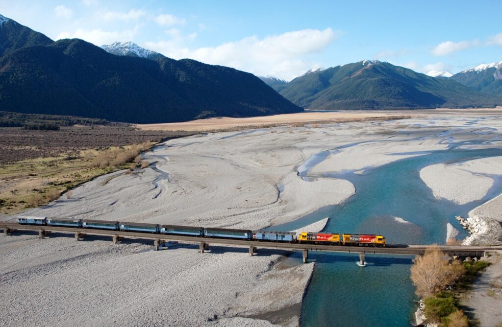 The TranzAlpine train, one of things to do in the Top of the South New Zealand - Luxury Escapes