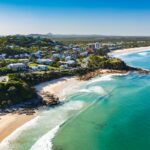 View looking toward Noosa from Caloundra. Two of the best places to stay on Australia's Sunshine Coast.