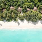 An aerial view of the beach at Mercure Maldives Kooddoo Resort - Luxury Escapes