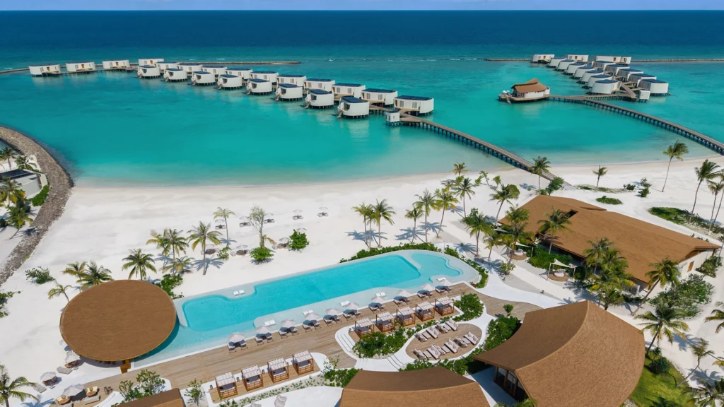 A view of the overwater villas at Centara Grand Lagoon Maldives - Luxury Escapes