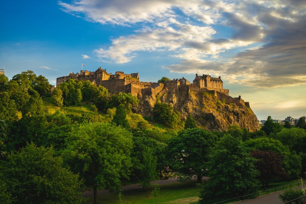 An image of Edinburgh Castle. Private Jet Charter Tours | Dream by Luxury Escapes