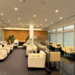 The seating area at Aspire Lounge at Melbourne Airport