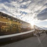 Rocky Mountaineer GolfLeaf carriage at Kamloops Station.