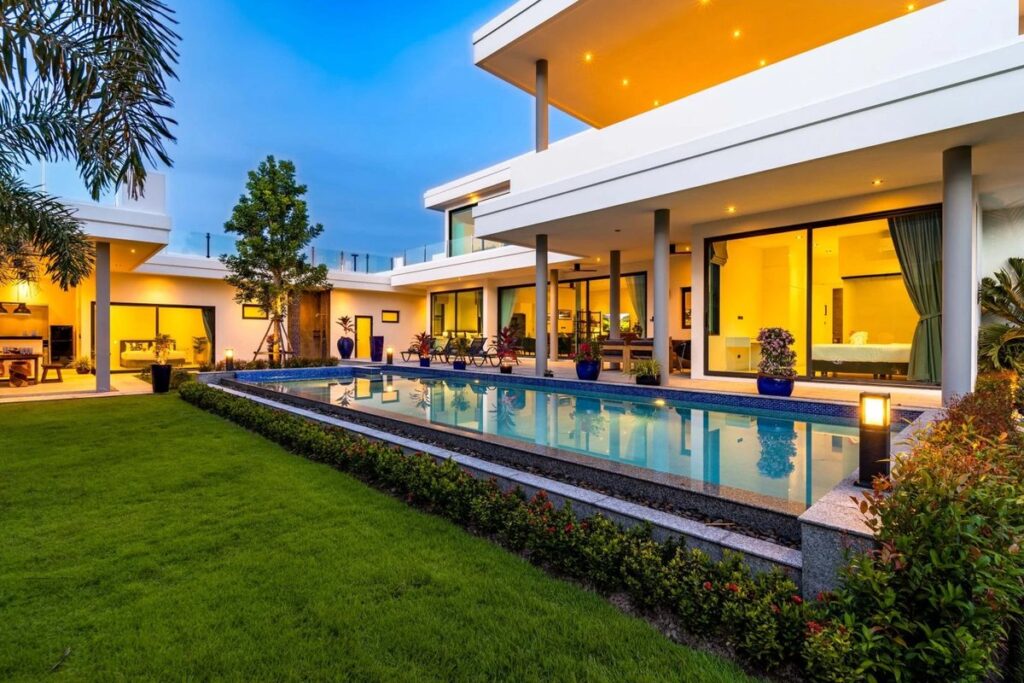 The pool in a luxury six-bedroom villa in Hua Hin - Luxury Escapes