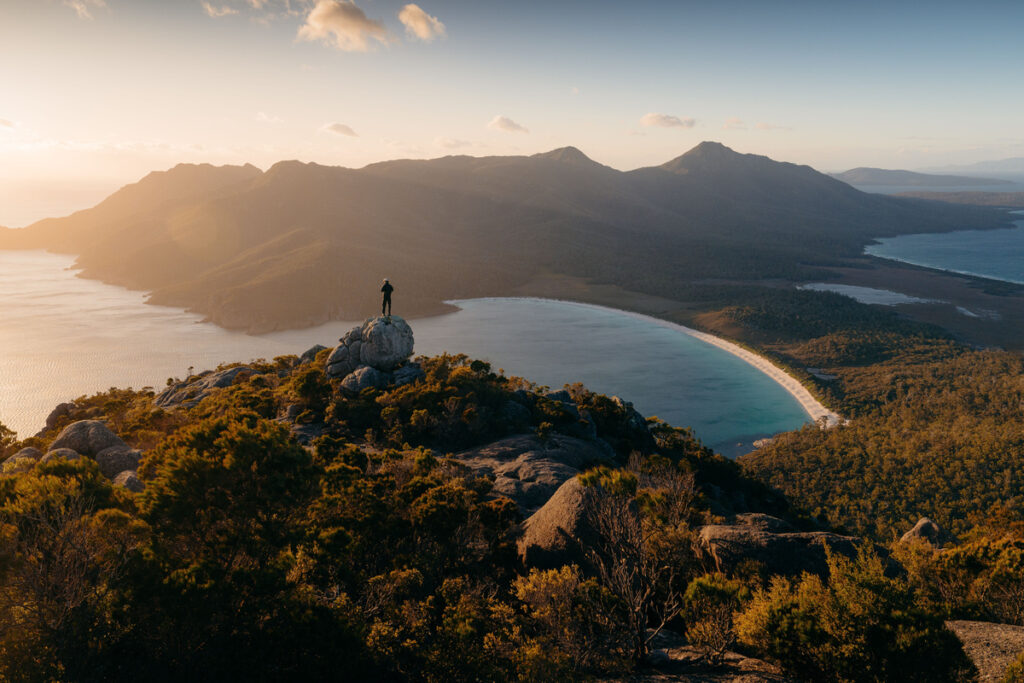 Wineglass Bay, Freycinet National Park. One of the best things to do in Tasmania. Dream by Luxury Escapes
