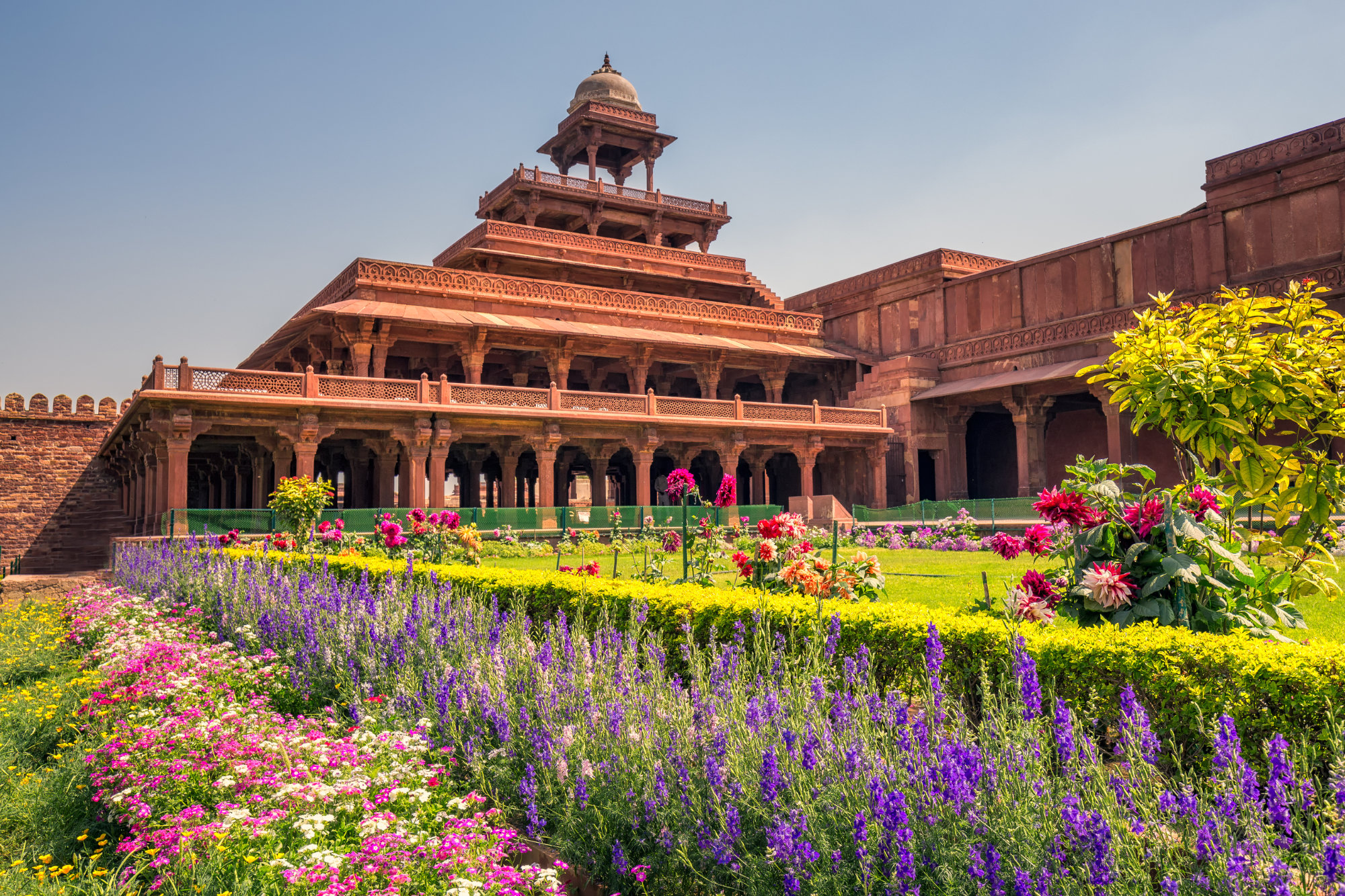 Ancient abandoned city of Fatehpur Sikri n the Agra District of Uttar Pradesh, India.