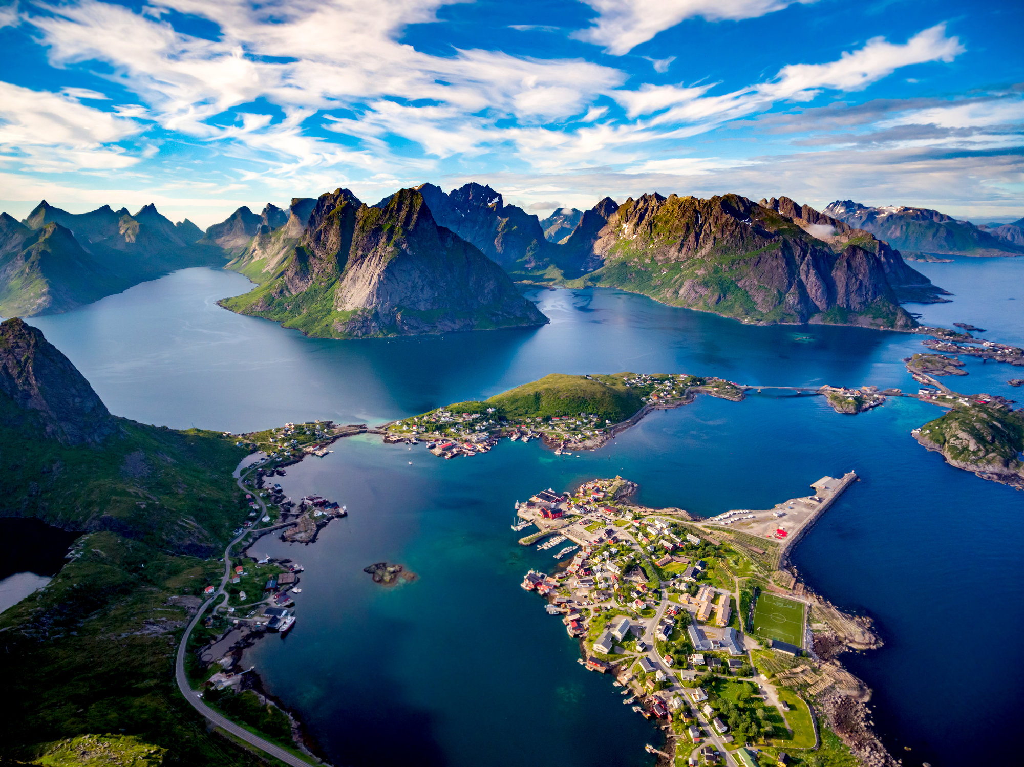 Lofoten islands is an archipelago in the county of Nordland, Norway.