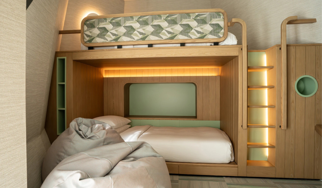 Family-friendly bunk beds at SO/ Maldives resort