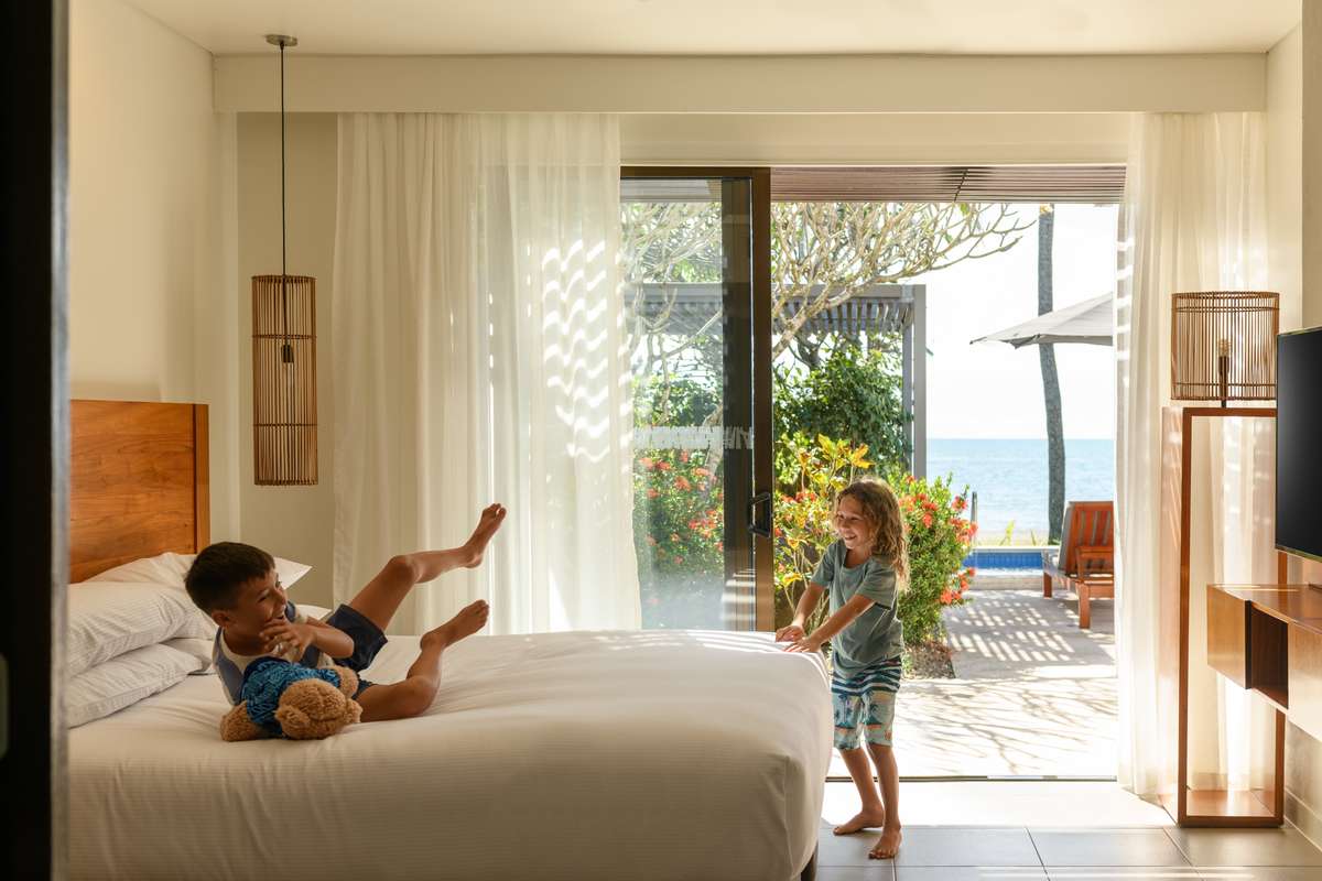 Kids bedroom in a two-bedroom penthouse at Hilton Fiji Beach Resort & Spa, Denarau Island - Luxury Escapes