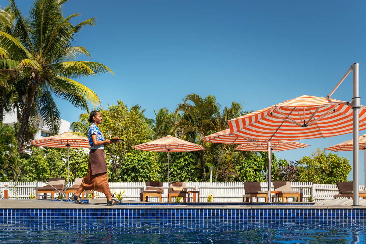 Poolside service at KORO complex, Hilton Fiji Beach Resort & Spa, Denarau Island - Luxury Escapes