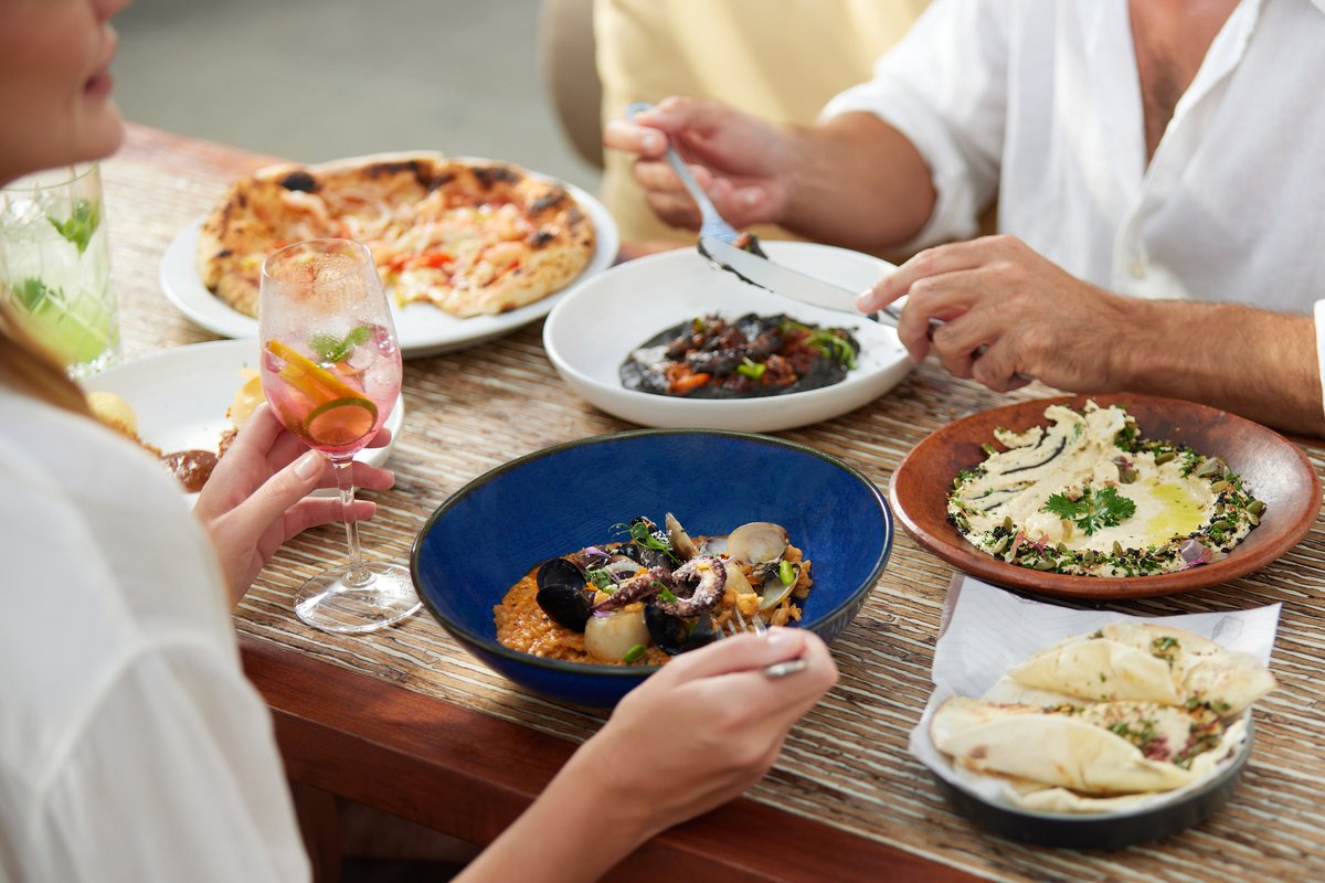 Guests dining at Medsa at The Sira, Lombok.