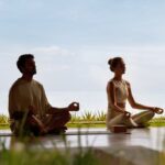Guests practising yoga at The Sira, Lombok.