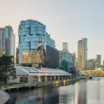 1 Hotel Melbourne sits on the banks of the Yarra River.