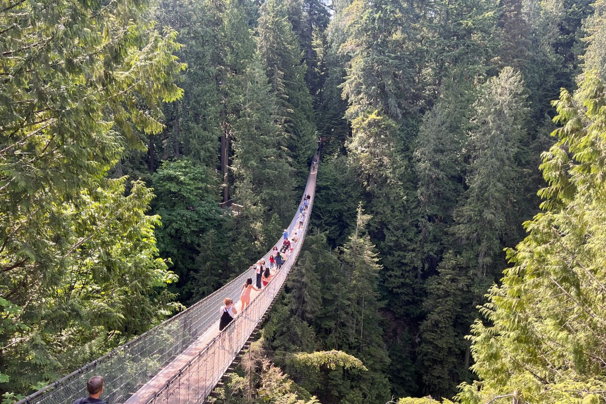 48 hours in Vancouver should include the Capilano Suspension Bridge in North Vancouver.