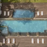 An aerial shot of the pool at Impiana Private Villas Ubud - Luxury Escapes