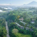 An aerial shot of the landscapes surrounding Impiana Private Villas Ubud - Luxury Escapes