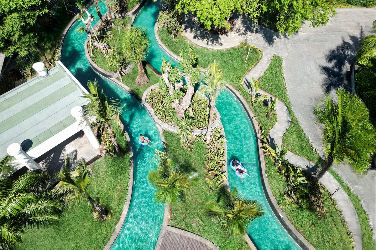 Lazy river pool at Grand Mirage Resort & Thalasso Bali