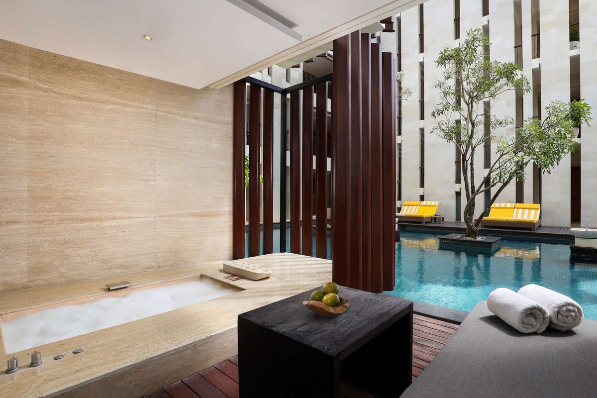 Image of a private suite Jacuzzi at Grand Seminyak Lifestyle Boutique Bali Resort