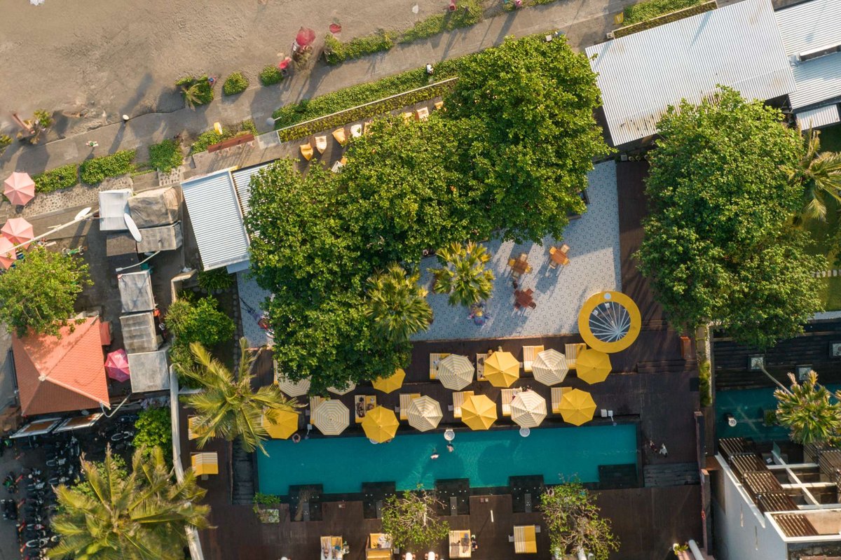 Aerial shot of Grand Seminyak Lifestyle Boutique Bali Resort