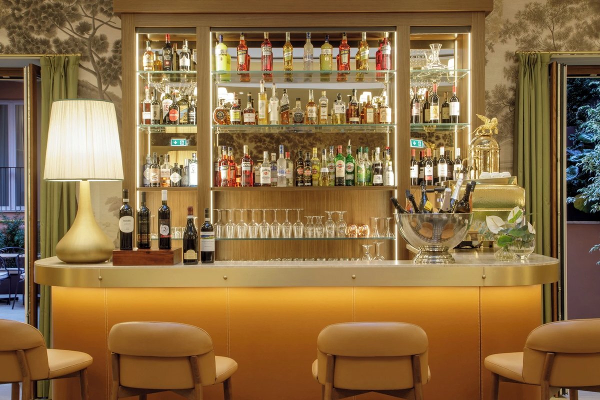 Bar at Hotel Imperiale, Rome