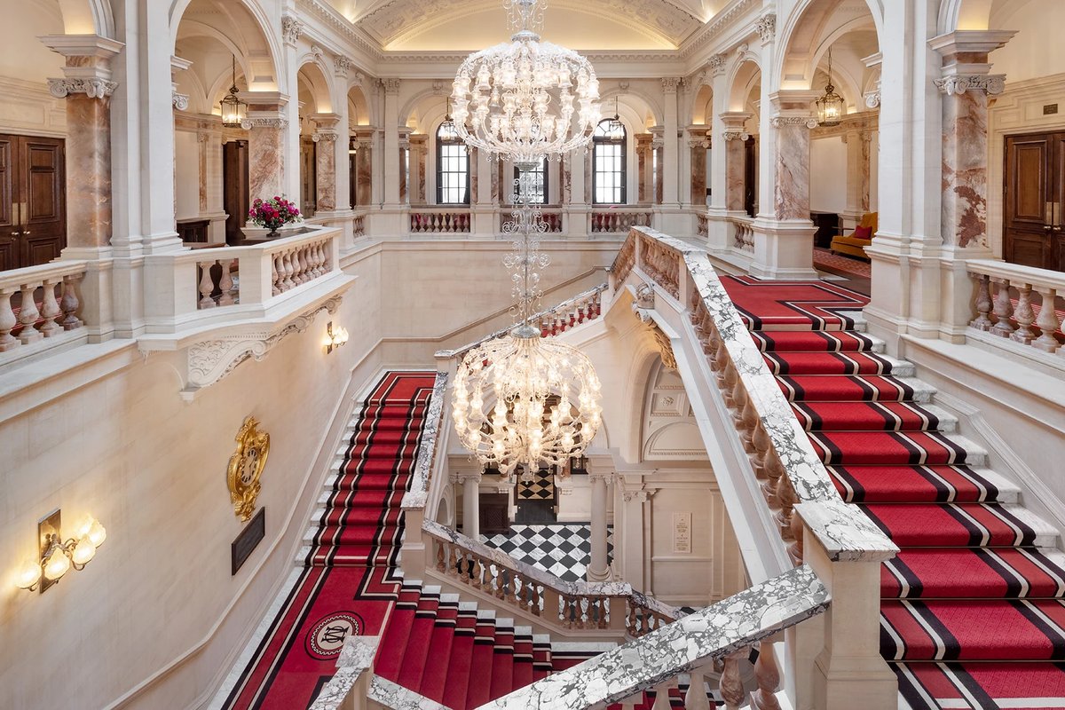 Raffles London at The OWO staircase