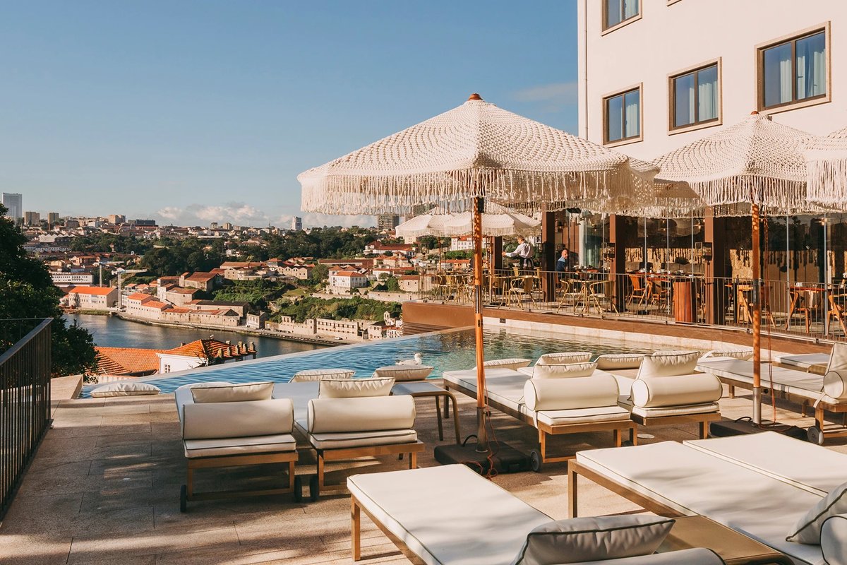 Terrace with Porto views at Torel Avantgarde, Porto