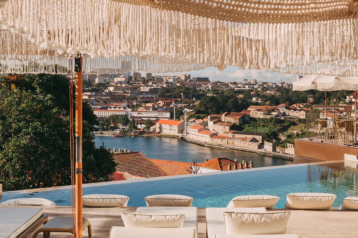 Pool view across Porto at Torel Avantgarde, Porto