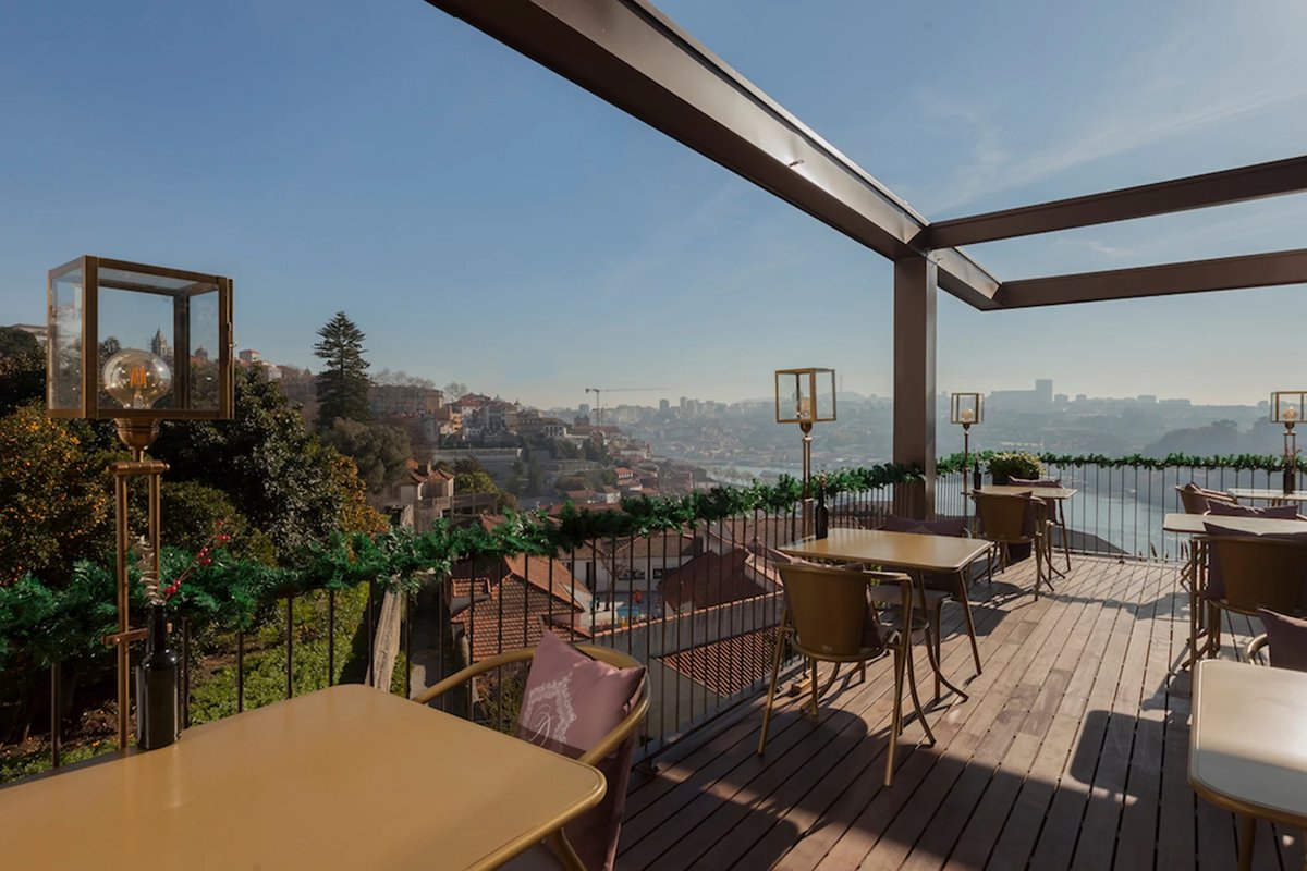 Terrace with Porto views at Torel Avantgarde, Porto