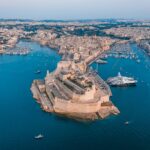 Aerial view of Valletta and Grand Harbour, Malta