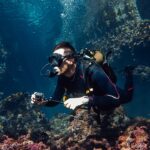Scuba diver underwater in Malta