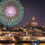 Fireworks over Valletta, Malta