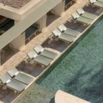 The pool at the Calile Hotel in Brisbane, which has retained its Michelin Keys