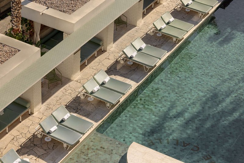 The pool at the Calile Hotel in Brisbane, which has retained its Michelin Keys