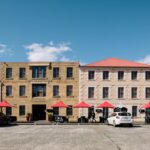 The exterior of Hobart's Henry Jones Art Hotel, a newly-awarded recipient of a Michelin Key